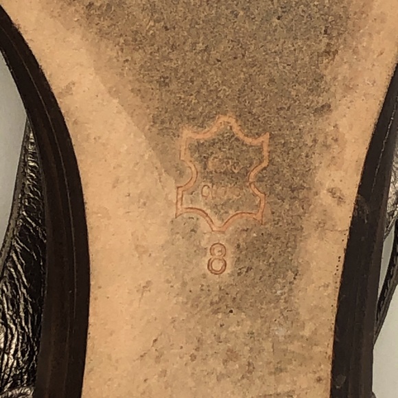 DOLCE VITA SLOUCHY THONG METALLIC LEATHER SANDAL - Picture 10 of 14